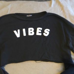 Fashion nova vibes crop sweater top